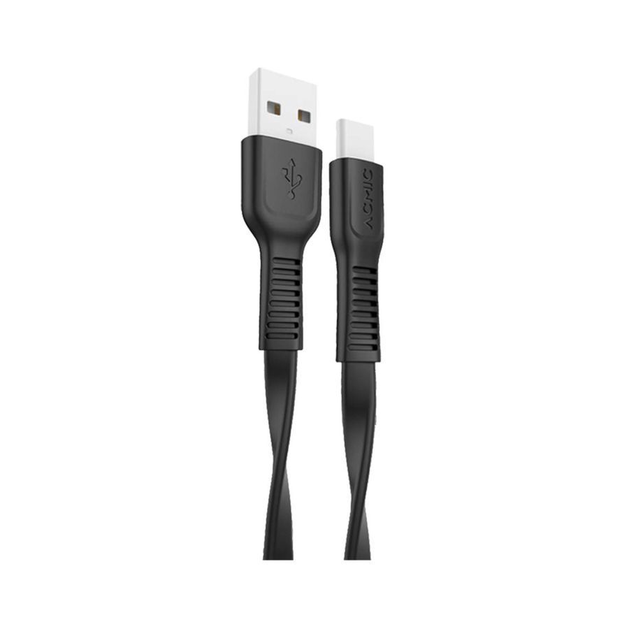 ACMIC Flexy Line Fast Charging Cable Type C 100 cm CFC100 Black 1pcs