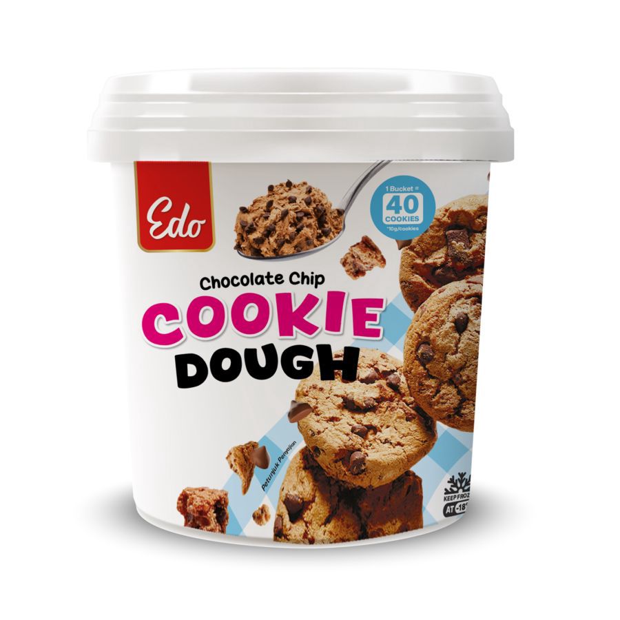 Edo Cookie Dough Chocolate Chip 400gram