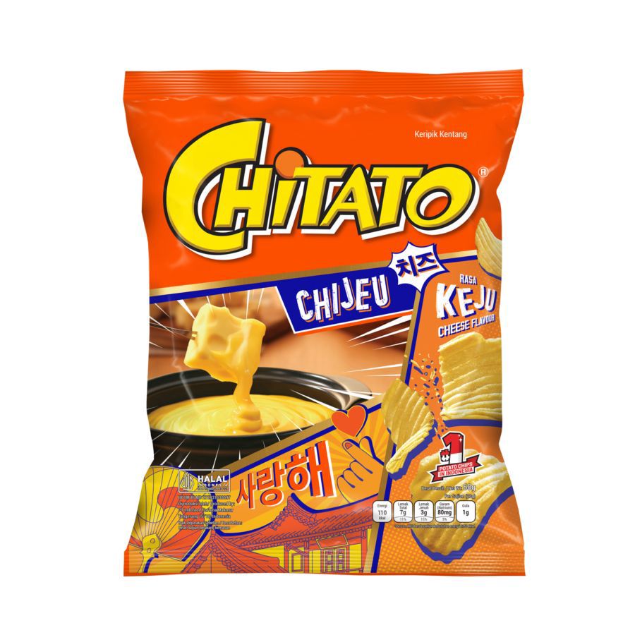 Chitato Chijeu Rasa Keju Keripik Kentang 65gram