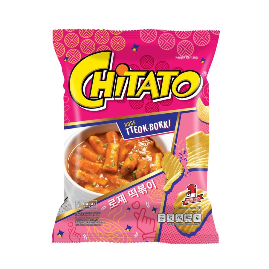 Chitato Wavy Rose Tteokbokki 65gram