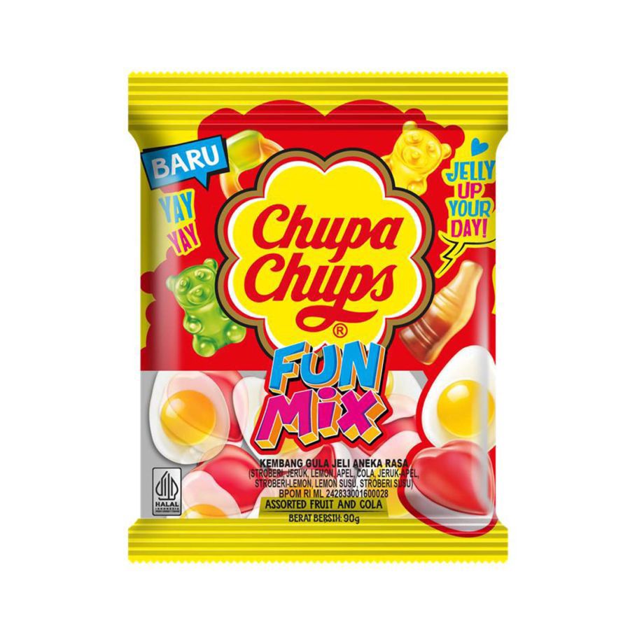 Chupa Chups Fun Mix Permen Jelly 90gram