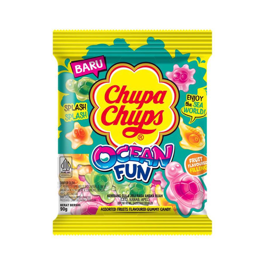 Chupa Chups Ocean Fun Permen Jelly 90gram