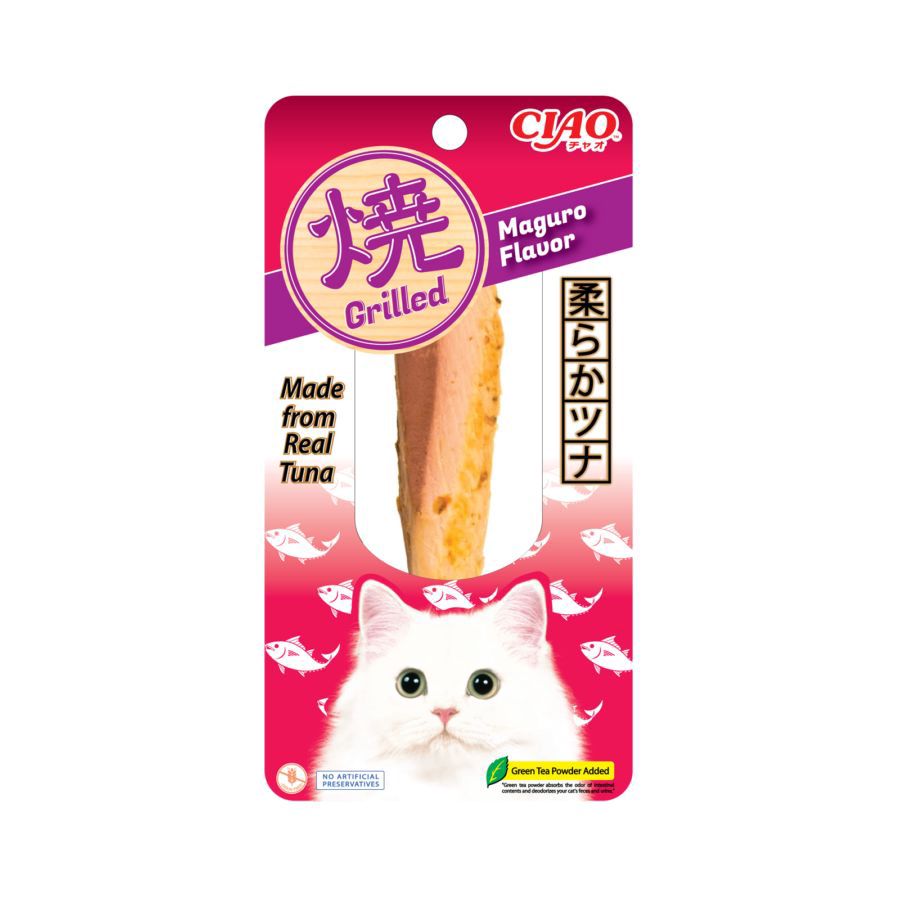 CIAO Pouched Roast Tuna Maguro Snack Kucing 15gram