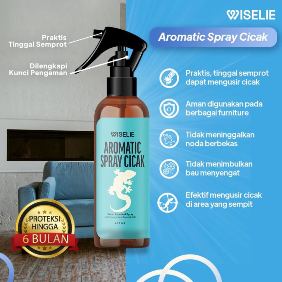 Wiselie Aromatic Spray Cicak Pengusir Cicak 250ml
