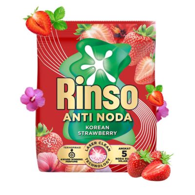 Rinso Anti Noda Korean Strawberry Deterjen Bubuk