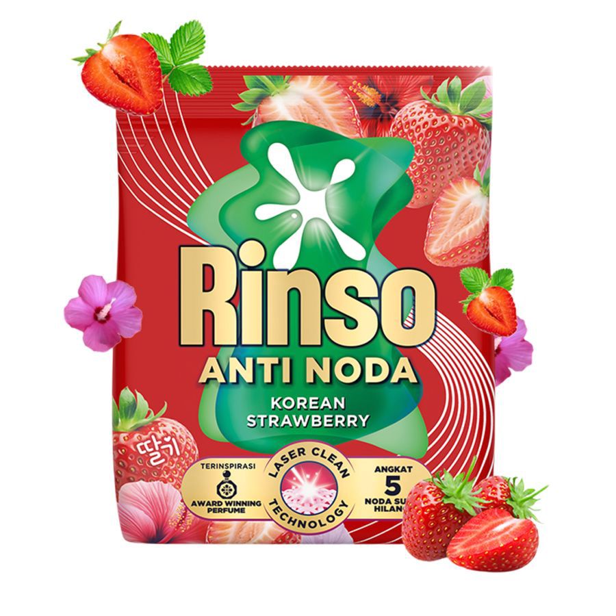 Rinso Anti Noda Korean Strawberry Deterjen Bubuk 1440gram