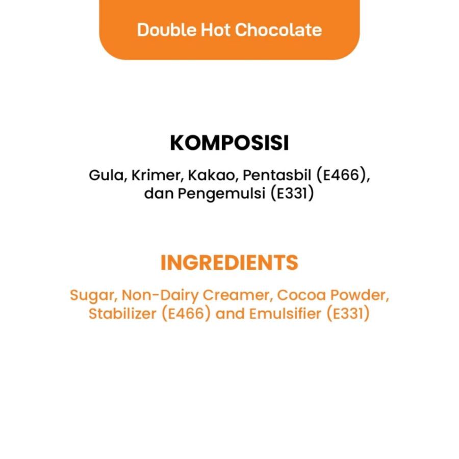 CY Double Hot Chocolate 3in1 Box 8pcs x 40 gram 1box