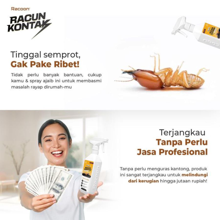 Racoon Arap Racun Kontak Anti Rayap Quick Action