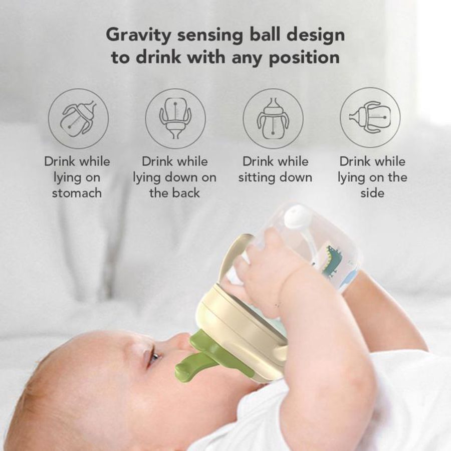 Sakumini 3in1 Training Cup Gelas Minum Sedotan Anak Merah 300 ml 1pcs