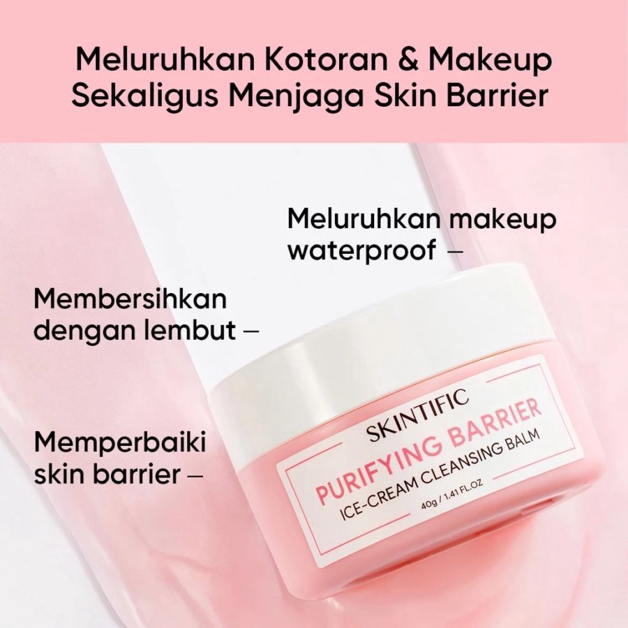 Skintific Purifying Barrier Ice Cream Cleansing Balm 40gram