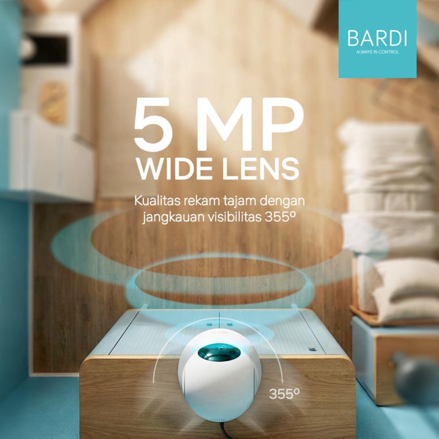 Bardi Smart Indoor PTZ IP Camera CCTV 5 MP 1pcs