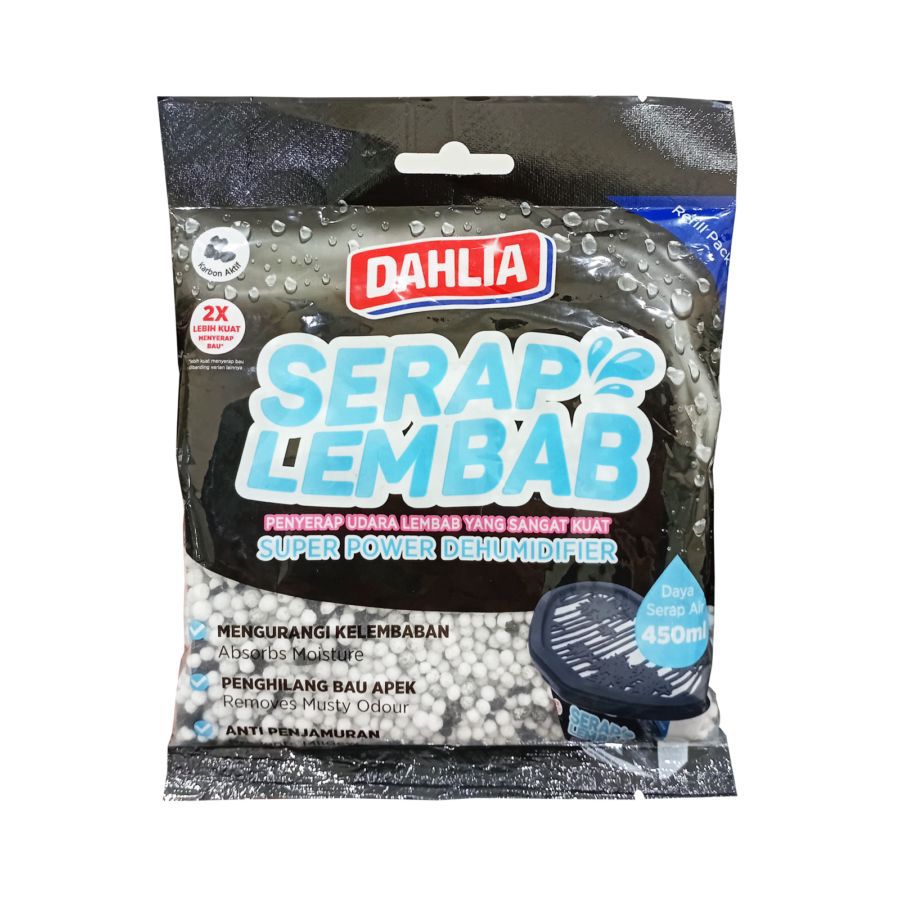 Dahlia Serap Lembab Charcoal Black Refill 450ml