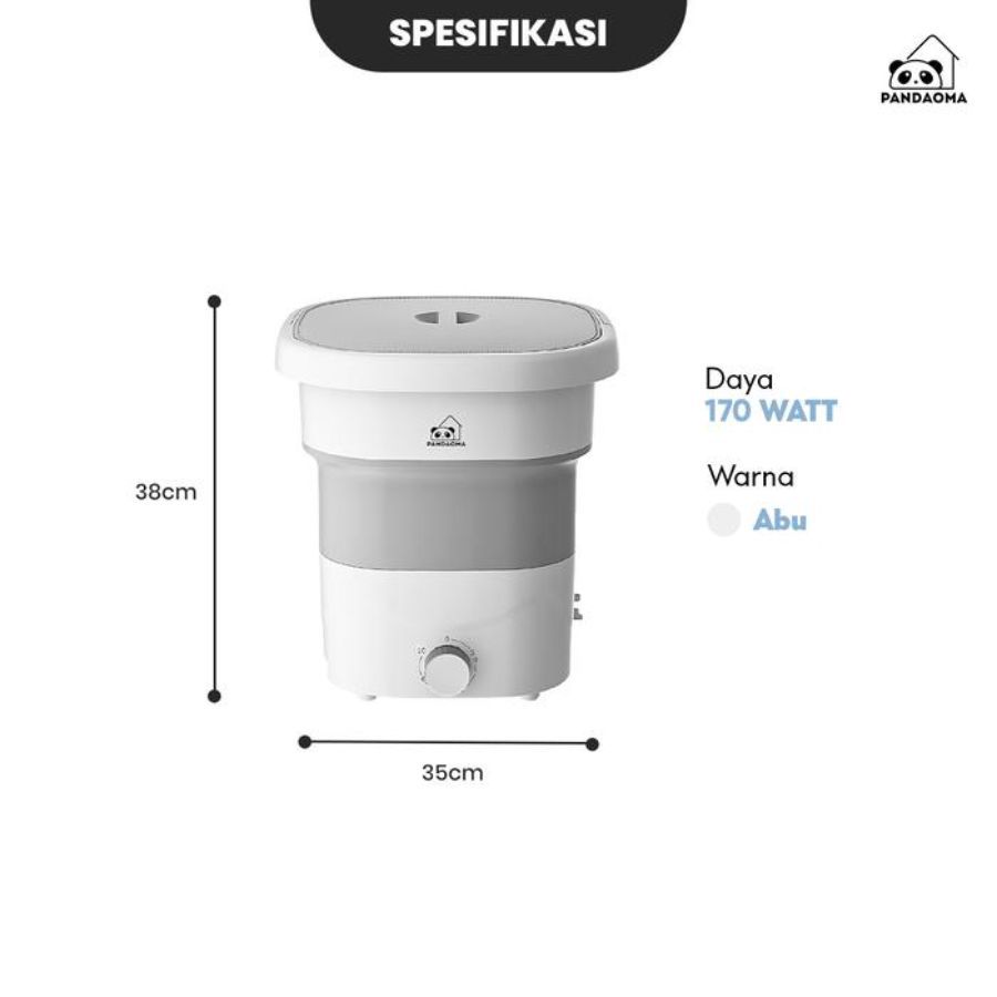 Pandaoma Mesin Cuci Lipat Portabel Kapasitas 2,8 kg 1pcs