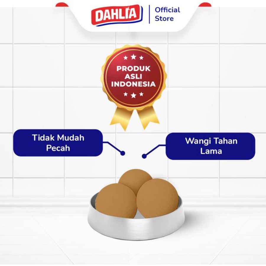 Dahlia Kamper Toilet Ball Coffee Vanilla Pengharum Ruangan 5pcs