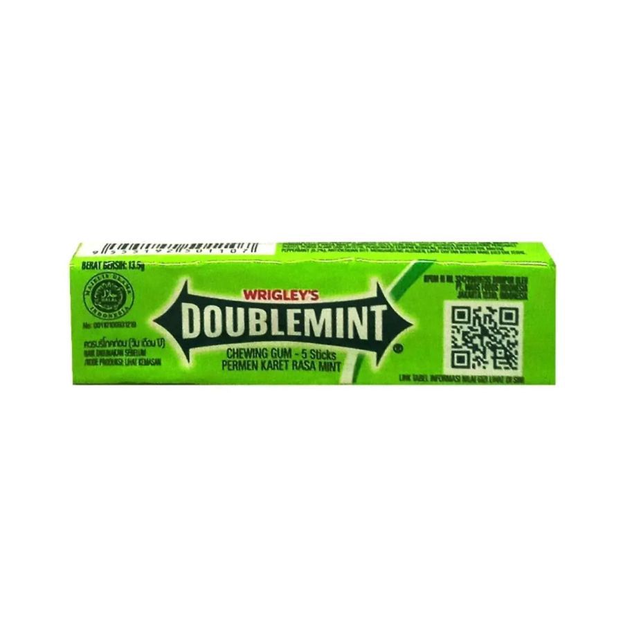 Wrigley's Double Mint Peppermint Permen Karet 5 pcs