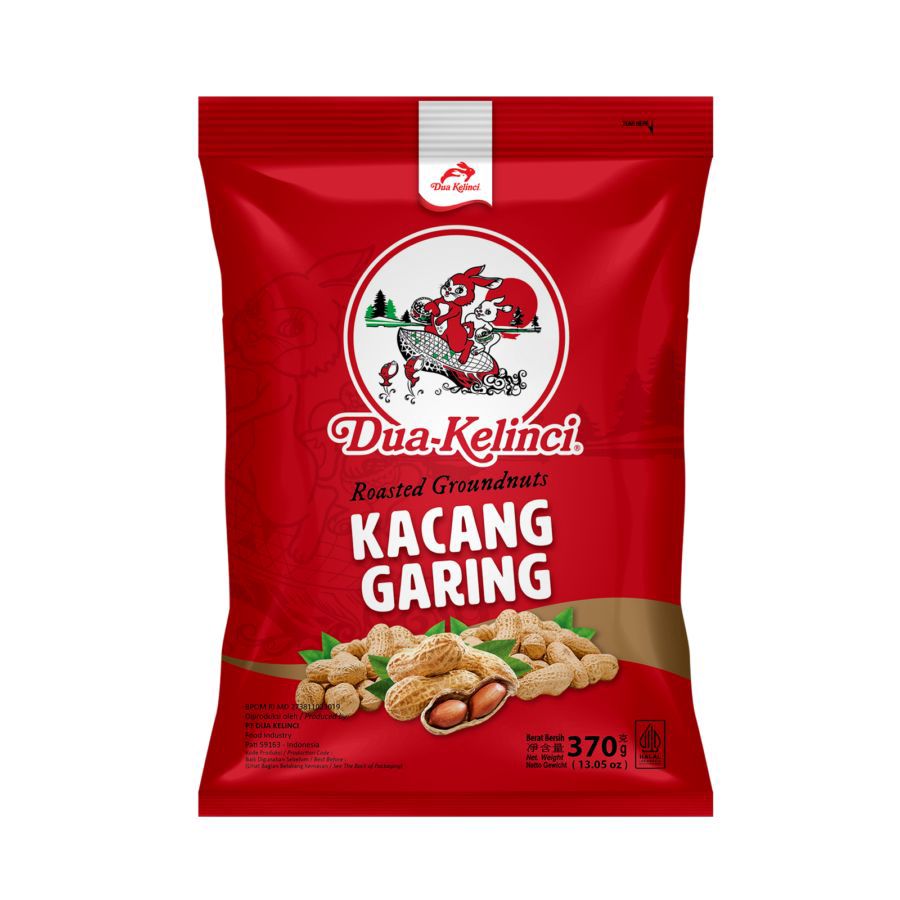 Dua Kelinci Kacang Garing 370gram