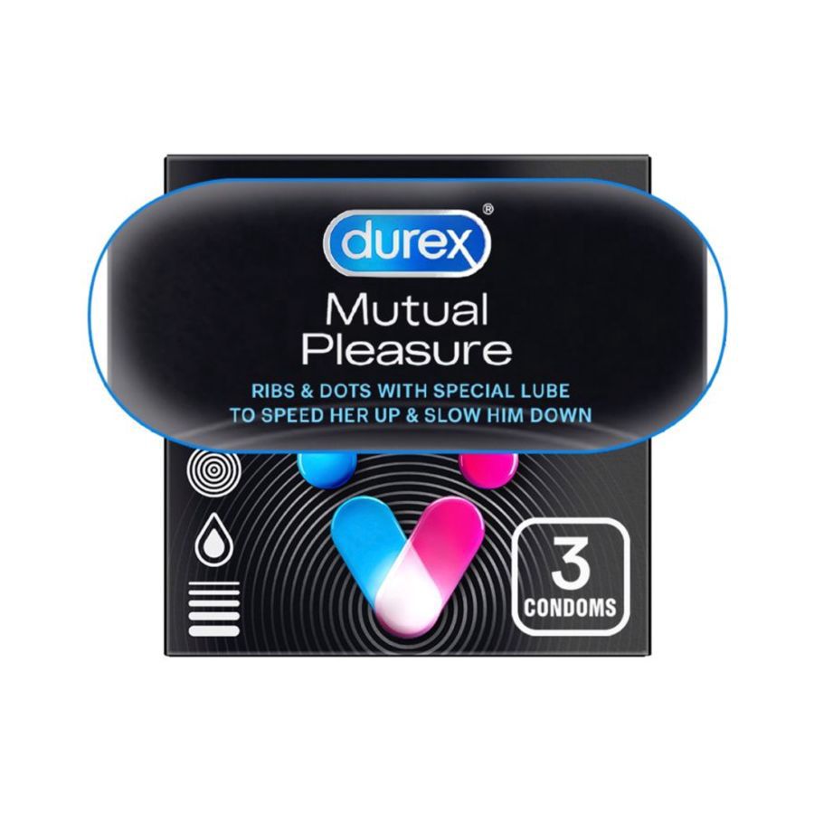 Durex Mutual Pleasure Kondom Pria 3sachets