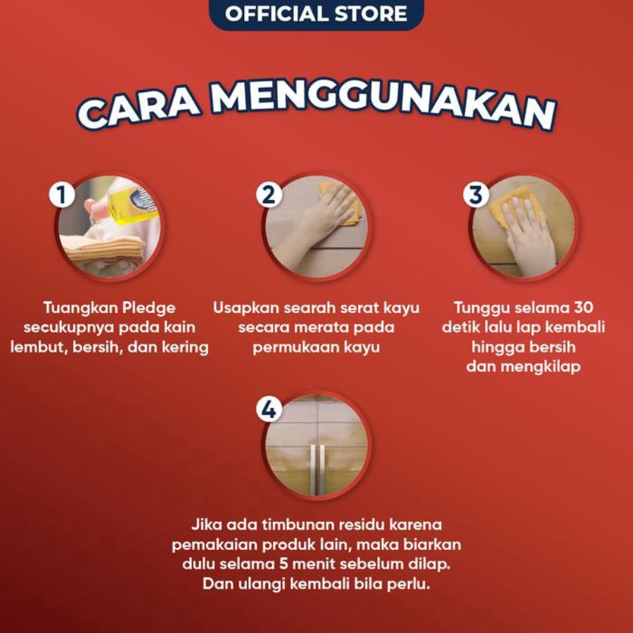 Pledge Furniture Sandalwood Cairan Pembersih 170ml