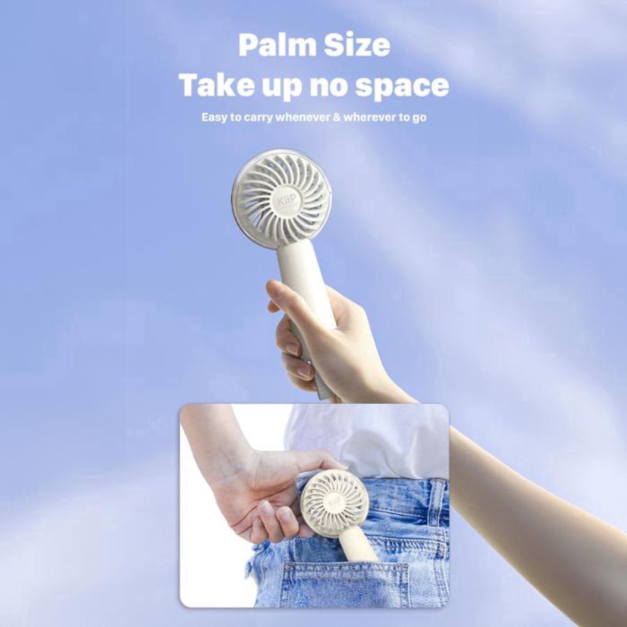 KiiP Portable Handheld Mini Fan FAN02 Blue 1pcs