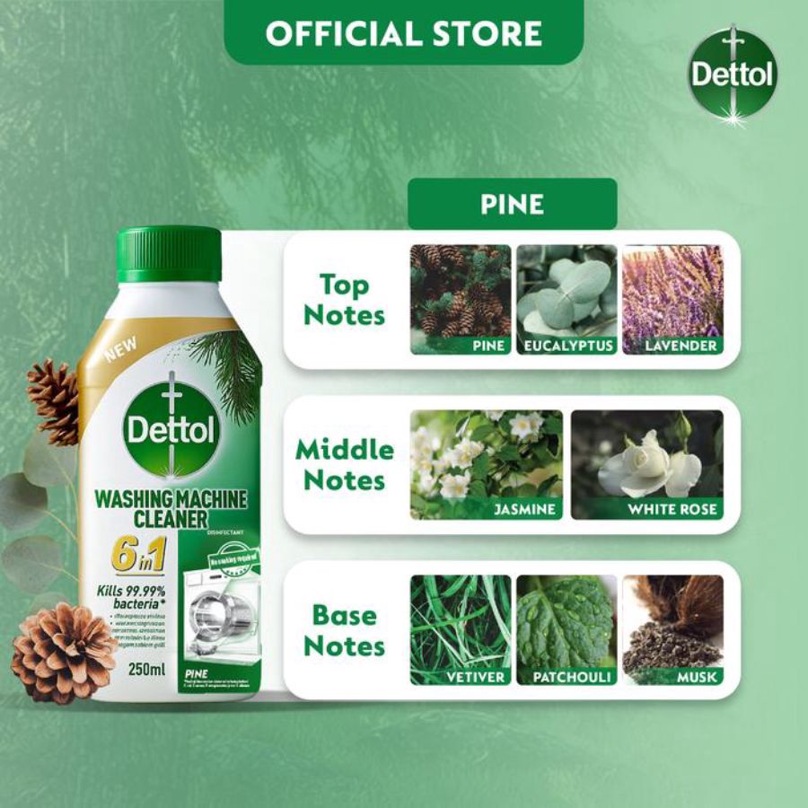 Dettol Washing Machine Cleaner Pine 250ml