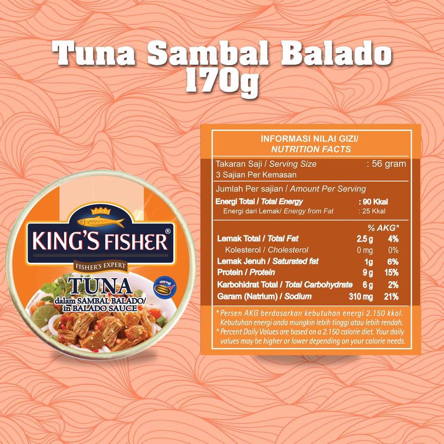 King's Fisher Tuna in Balado Sauce 170gram