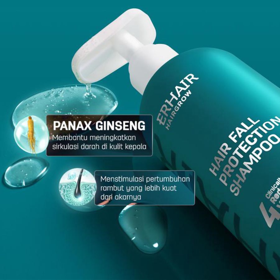 Erhair Hair Grow Panax Ginseng & Pumpkin Seed Hair Fall Protection Shampoo 250ml