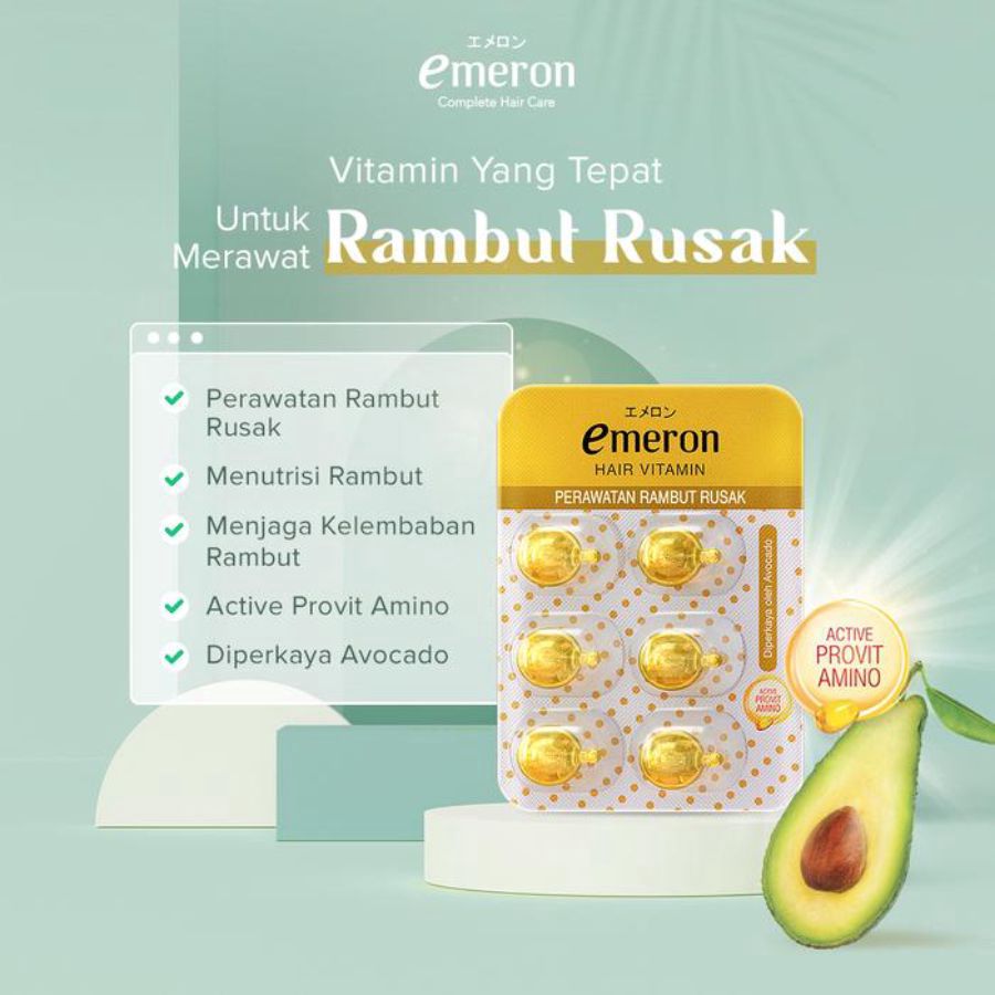 Emeron Damage Care Hair Vitamin 6butir