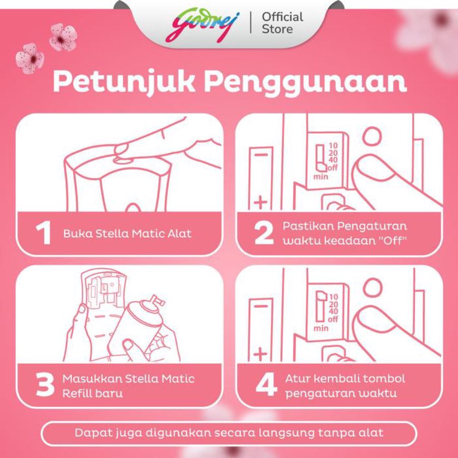 Stella Matic Japanese Sakura Pengharum Ruangan Refill 160ml