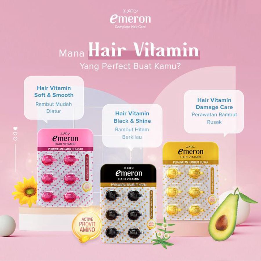 Emeron Damage Care Hair Vitamin 6butir