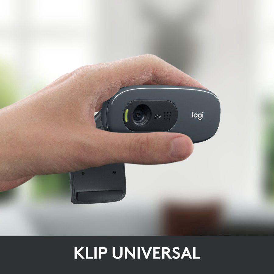 Logitech C270 Webcam HD 720p untuk Windows, Mac OS & Chrome OS 1pcs