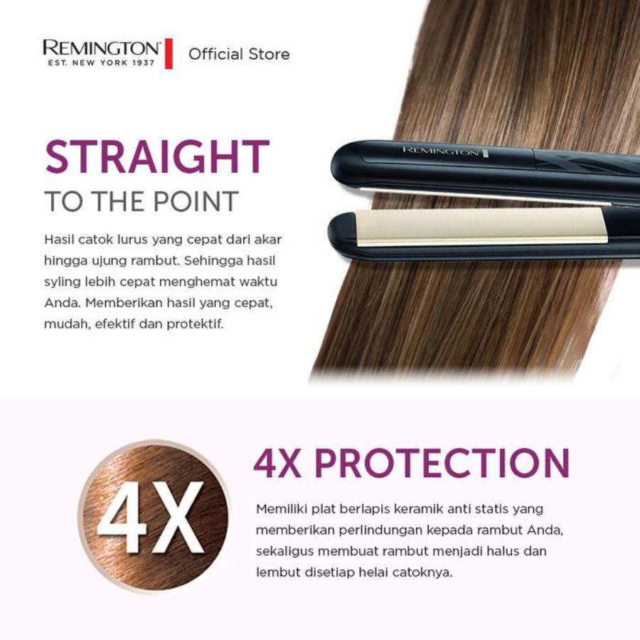 Remington Catokan Rambut Ceramic Straight S3500 1pcs