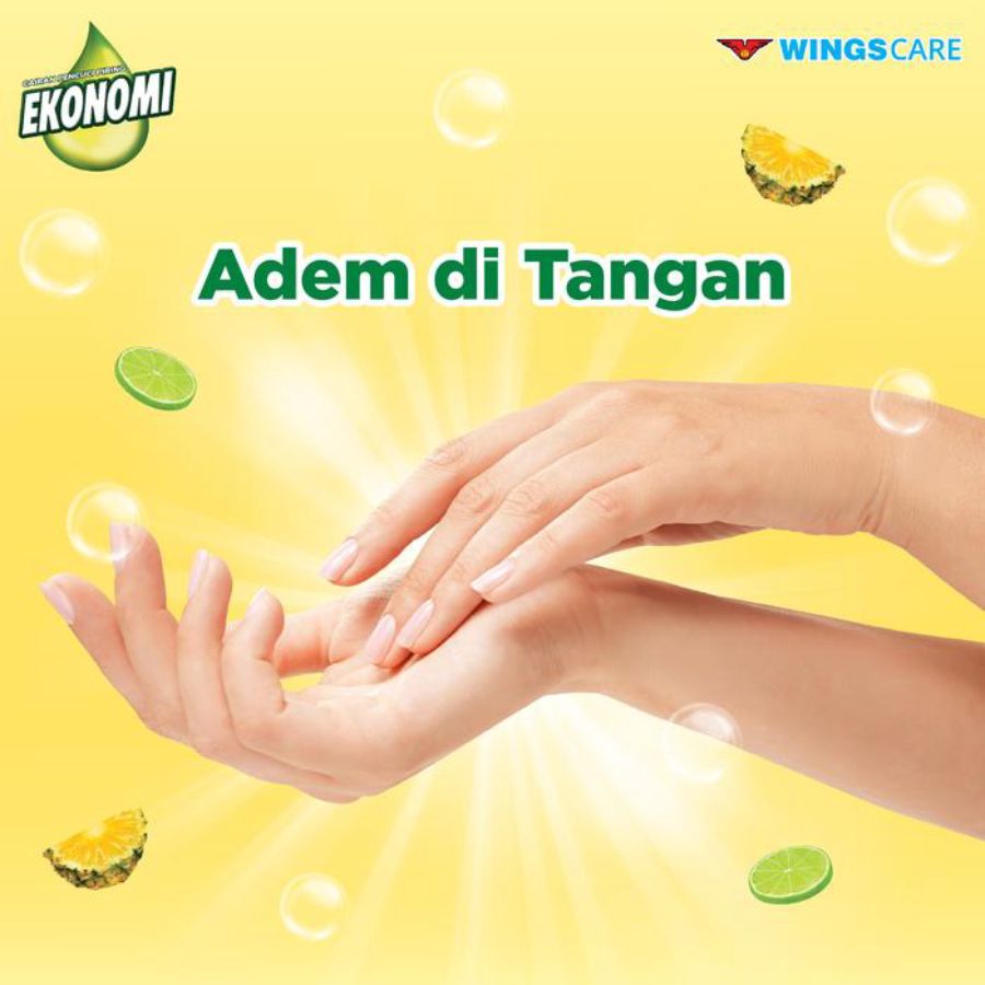 Ekonomi Nanas & Jeruk Nipis Cairan Pencuci Piring Pouch 920gram
