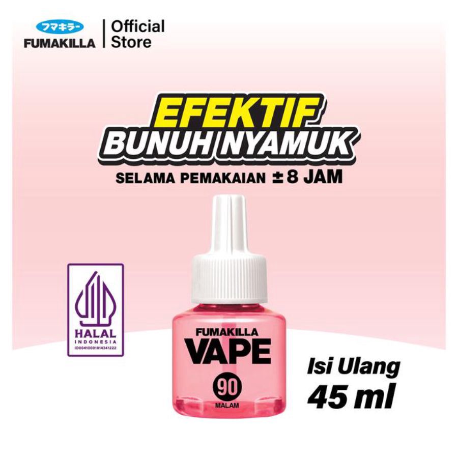 Vape Liquid Refill Sakura Blossom 90 Malam Pembasmi Serangga