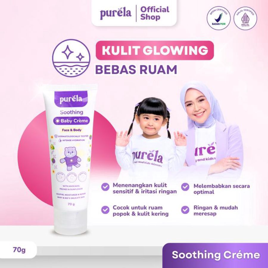 Purela Soothing Baby Creme 70gram