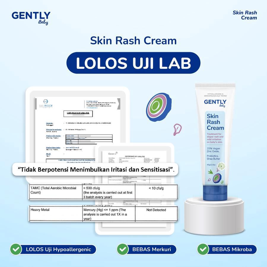 Gently Baby Skin Rash Cream Perawatan Bayi 40gram
