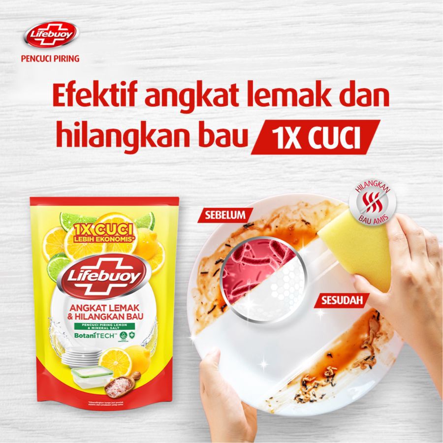 Lifebuoy Lemon & Mineral Salt Cairan Pencuci Piring 650ml