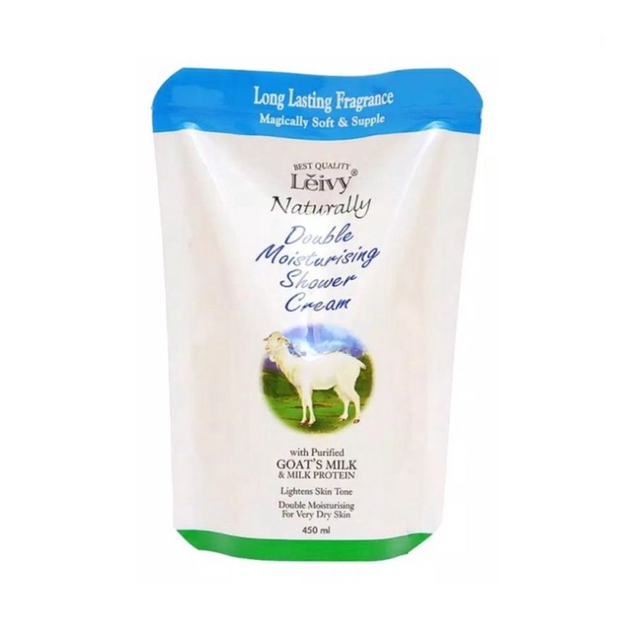 Leivy Naturally Double Moisturising Shower Cream Pouch 450ml