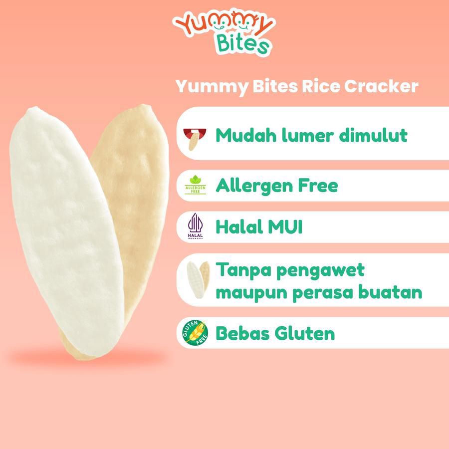 Yummy Bites Rice Crackers Vegetable Snack Bayi 6+ Months 50gram