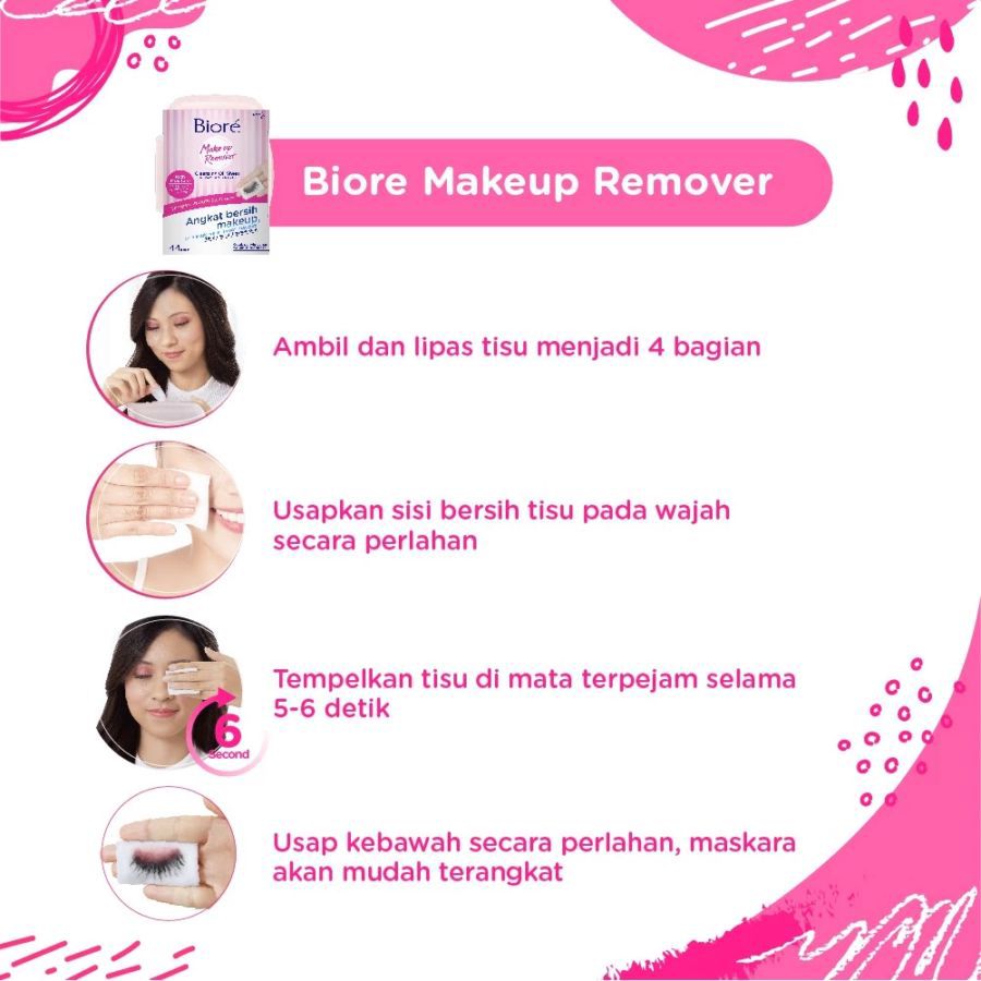 Biore Cleansing Oil Sheet Non Alcohol Make Up Remover 10sheets