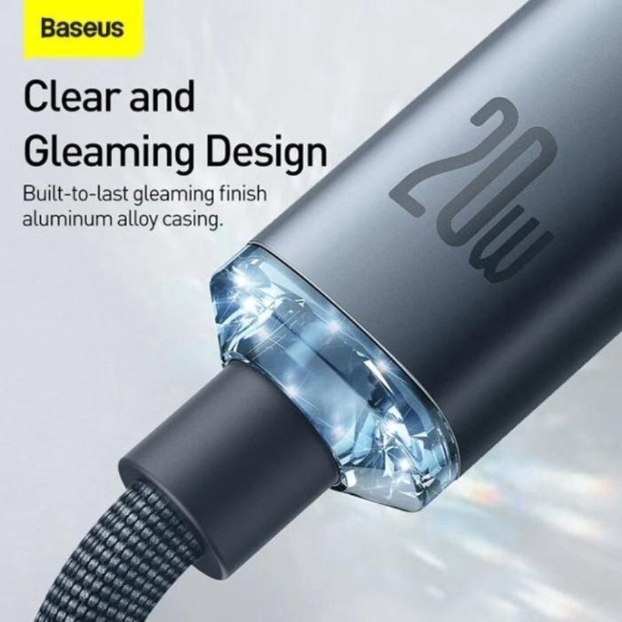 Baseus Crystal Shine Series Type-C to iP 20 Watt 1.2 m Black