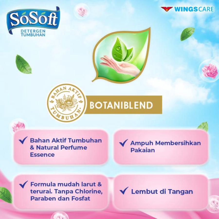 So Soft Sweet Peony Deterjen Cair Pouch 1500ml