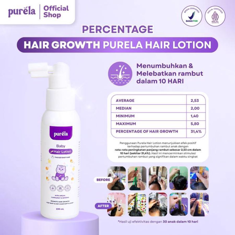 Purela Baby Hair Lotion 100ml