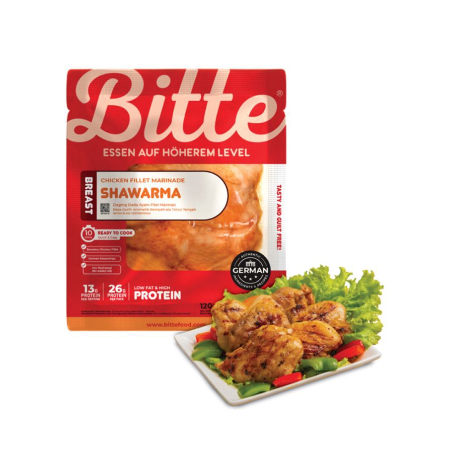 Chicken Breast Fillet Marinade Shawarma Bitte Dada Ayam 120gram