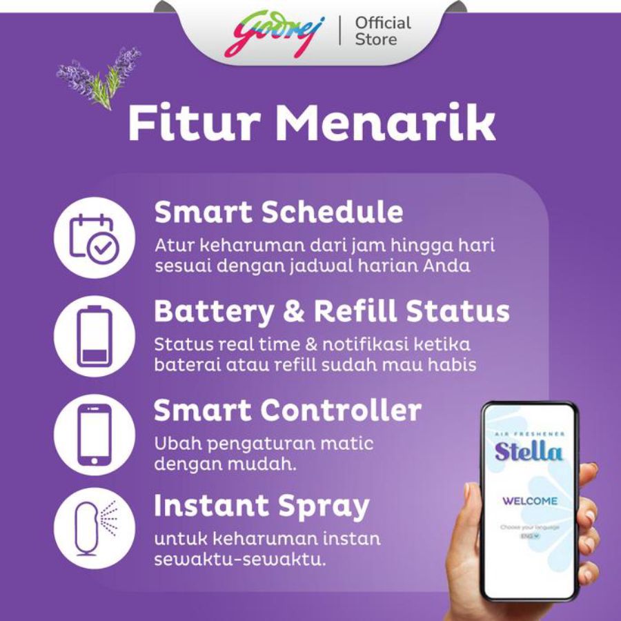 Stella Smart Matic Device Random Variant Pengharum Ruangan 1pcs