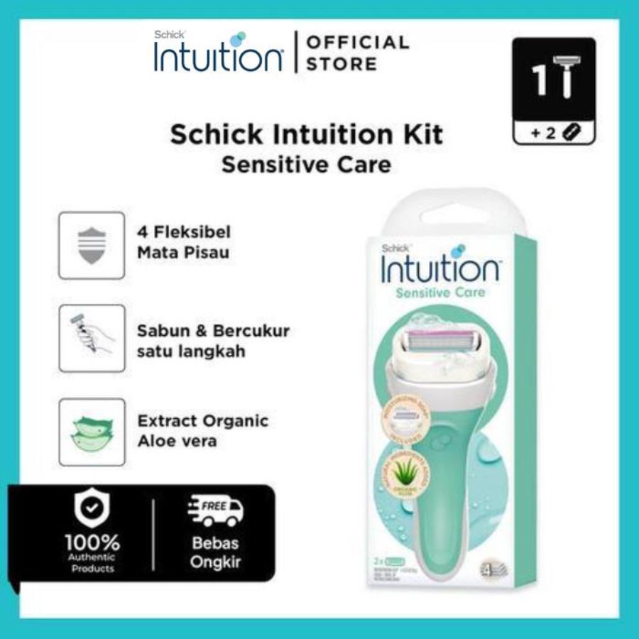 Schick Intuition Kit Sensitive Care 1R + 2B Alat Cukur 1pack