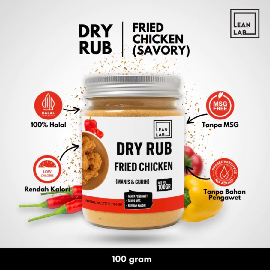 Lean Lab Dry Rub Fried Chicken 100gram