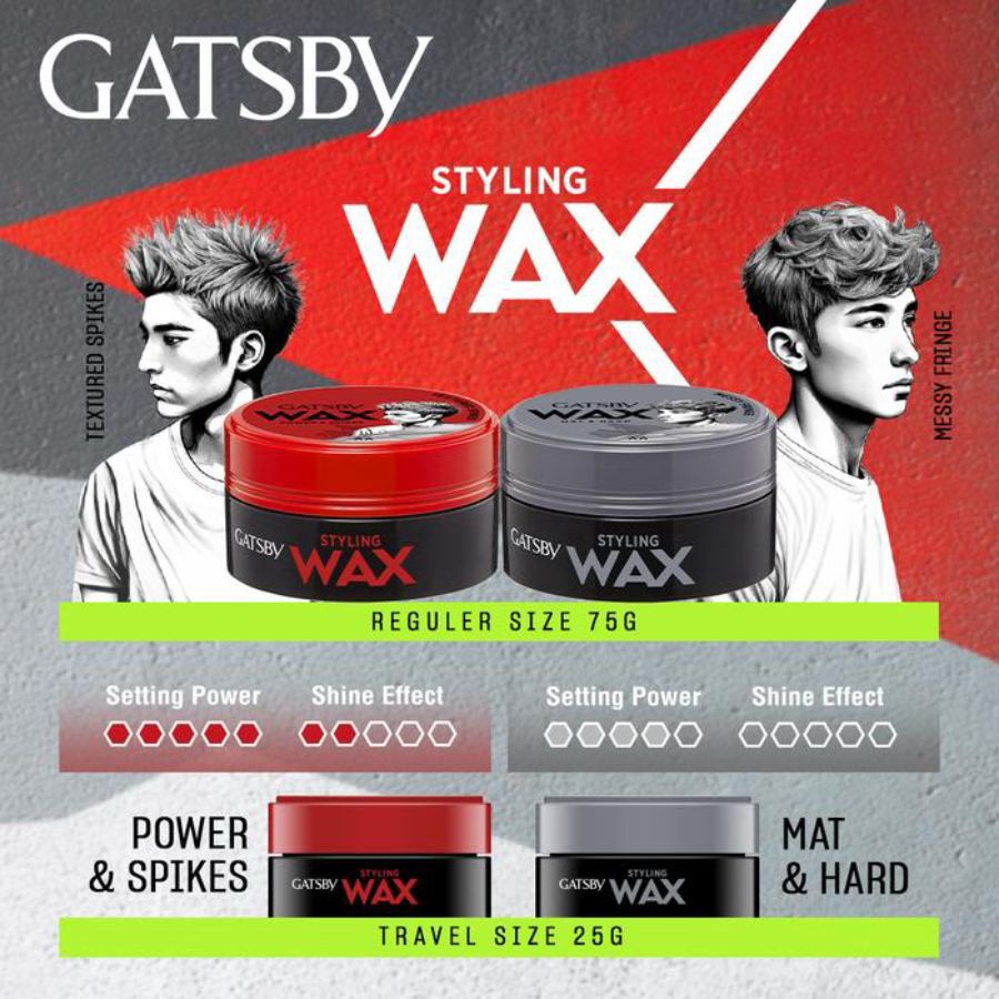 Gatsby Wax Mat & Hard Pomade 25gram