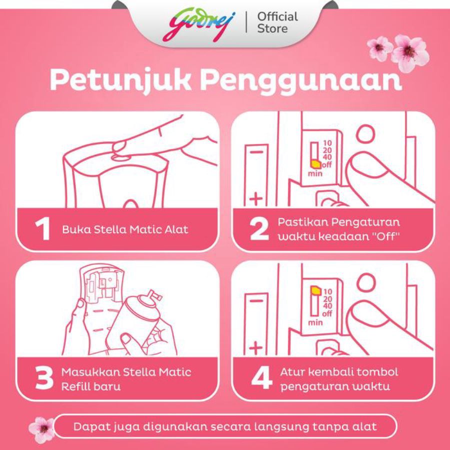 Stella Air Freshener Matic Japanese Sakura Pengharum Ruangan 1pack