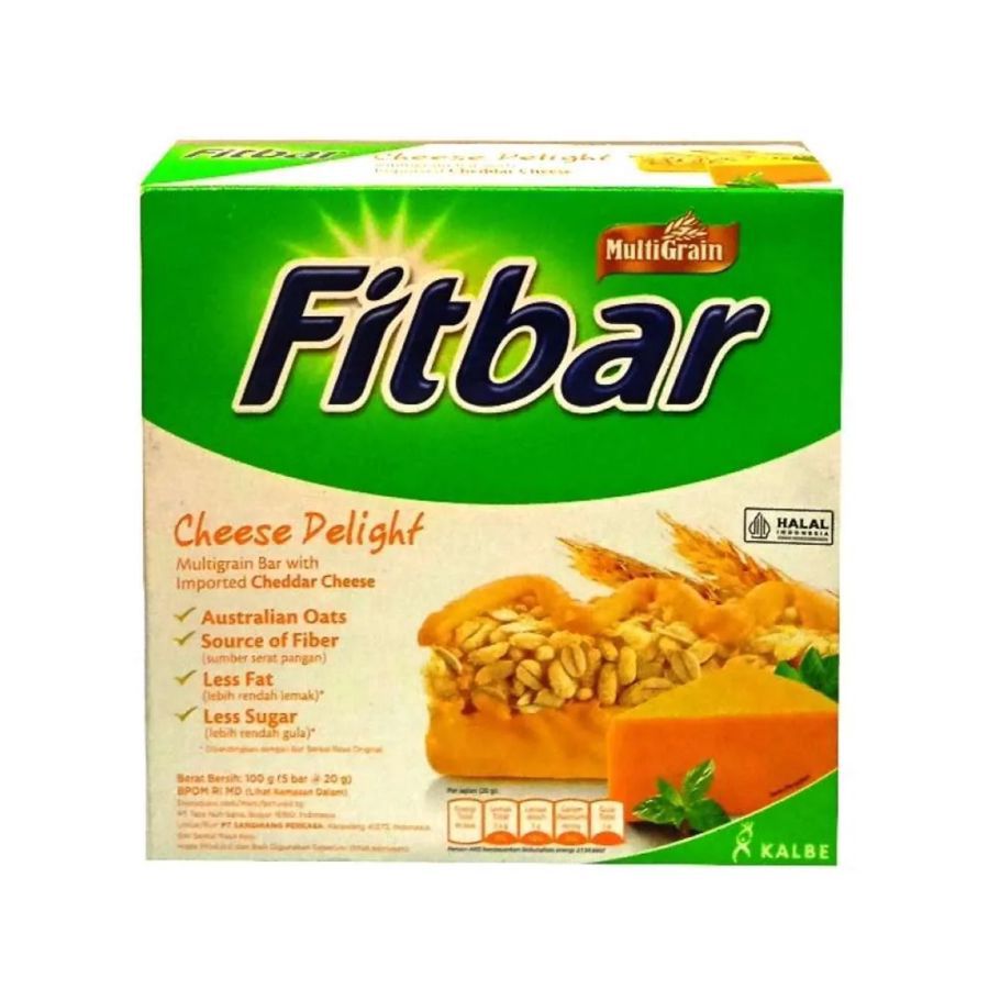 Fitbar Cheese Delight Multigrain 5 x 20 gr 1pcs