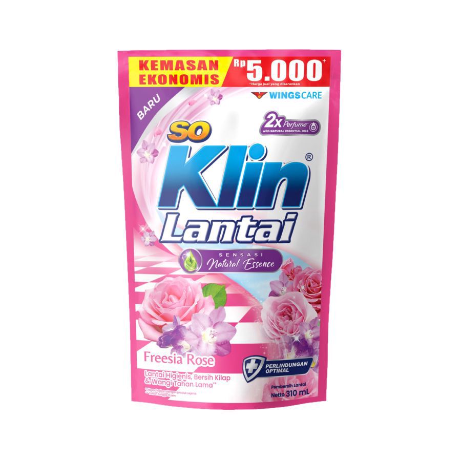 SoKlin Lantai Freesia Rose Pembersih Lantai 310ml
